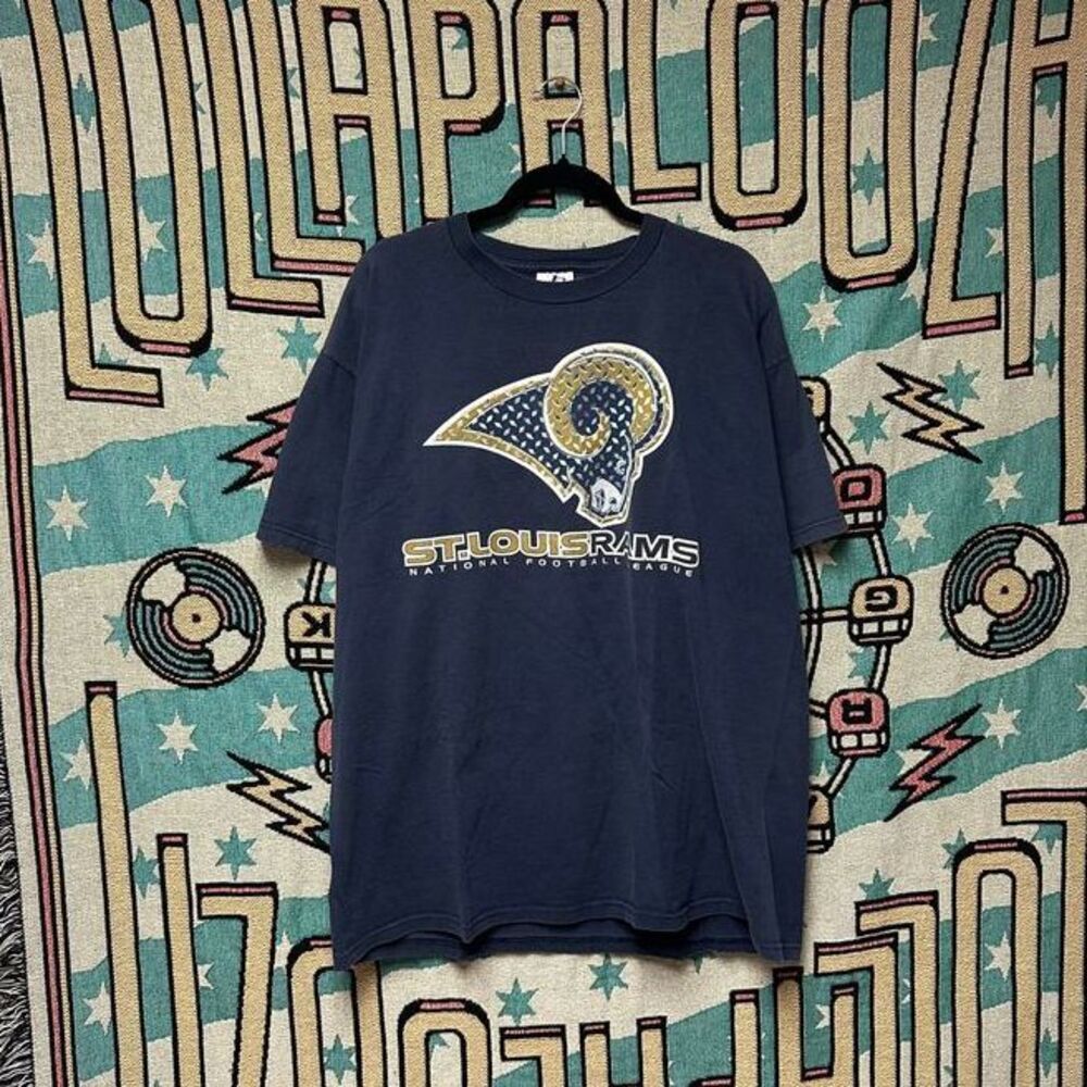 Vintage 90's St.‎ Louis Rams Football Sun Faded Old Logo Shirt